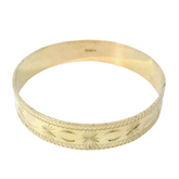 5.5” Pre-owned 9CT Patterned Slave Bangle (9.42g)